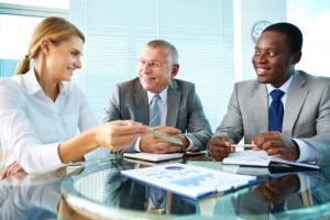 Employees discussing potential claims for Directors and Officers Insurance