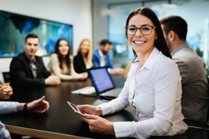 employee happy that she is covered under Vision insurance