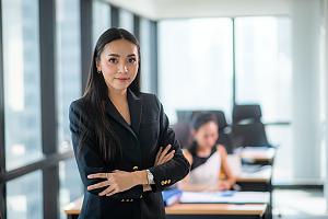 Health insurance consultant in office 